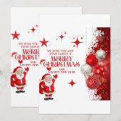 Kerstkaart Kaart (Voorkant / Achterkant)