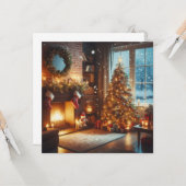 kerstkaart kaart (Voorkant / Achterkant in situ)