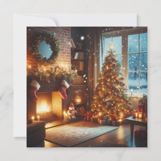 kerstkaart kaart (Voorkant)