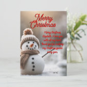  kerstkaart kaart (Staand voorkant)