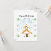 Kerstkaart Kaart (Voorkant / Achterkant in situ)