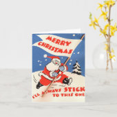 kerstkaart kaart (Gele Bloem)