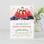 kerstkaart kaart (Staand voorkant)