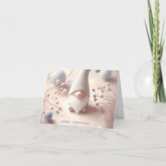 Kerstkaart kabouter feestdagen kaart