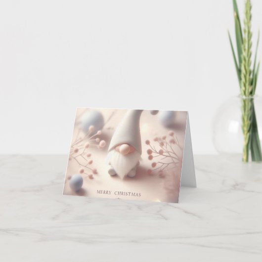 Kerstkaart kabouter feestdagen kaart (Voorkant)