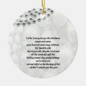 kerstkaart keramisch ornament (Voorkant)