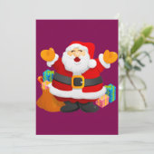 Kerstkaart - Kerstman (Staand voorkant)