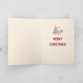 Kerstkaart - Kerstman Kerstkaart Kaart (Binnen)