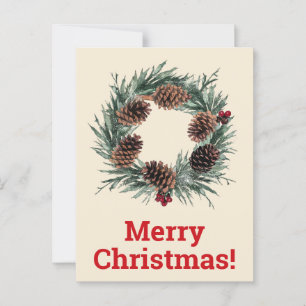 Kerstkaart kerstmis briefkaart