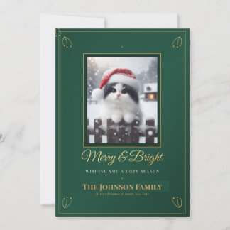 Kerstkaart Merry and Bright