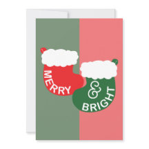 Kerstkaart Merry & Bright