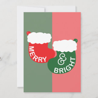 Kerstkaart Merry & Bright