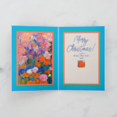 Kerstkaart met boom, stijl Klimt, Kleurrijk Kaart (Binnen)