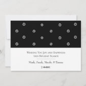 Kerstkaart met botanische decoratie NOEL (Achterkant)