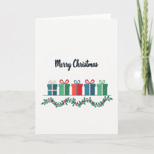 Kerstkaart met cadeaubon kaart