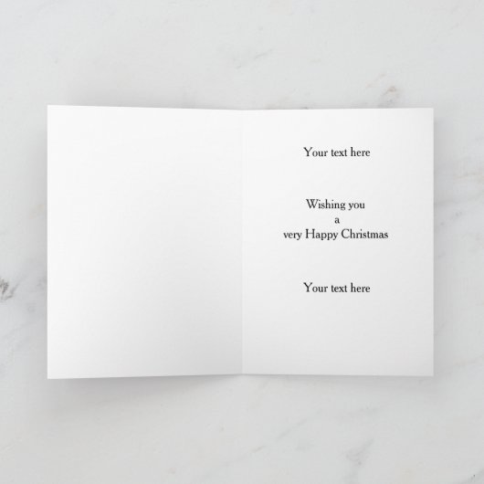 Kerstkaart met chocolade labrador retriever hond kaart (Binnen)