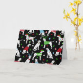 Kerstkaart met Dalmatiër Kaart (Gele Bloem)