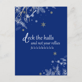 Kerstkaart met 'Deck the Halls'-thema Feestdagenkaart