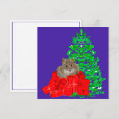 Kerstkaart met eekhoorn (Voorkant / Achterkant)