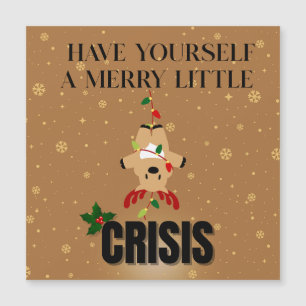 Kerstkaart met een grappige crisis