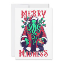 Kerstkaart met een platte afbeelding