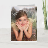 Kerstkaart met engel  kaart (Voorkant)