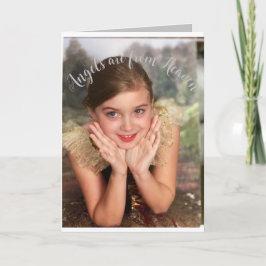 Kerstkaart met engel  kaart