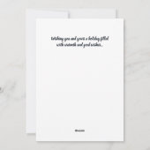 Kerstkaart met engelenkoor (Achterkant)