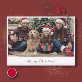 Kerstkaart met familiefoto