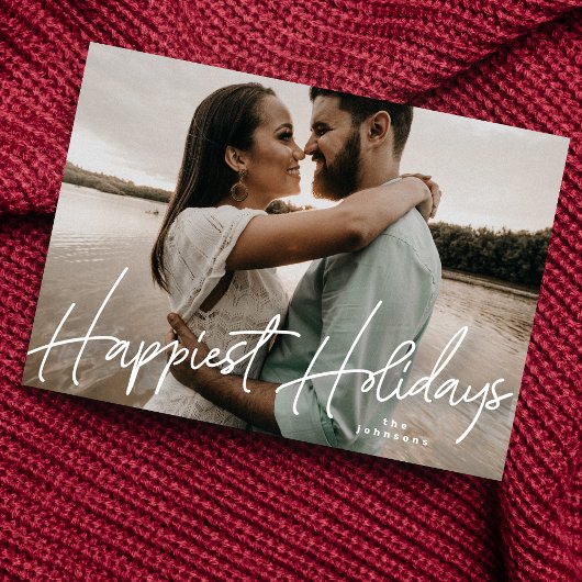 Kerstkaart met familiefoto Allerleukste Kerst Foto