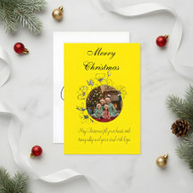 Kerstkaart met familiefoto