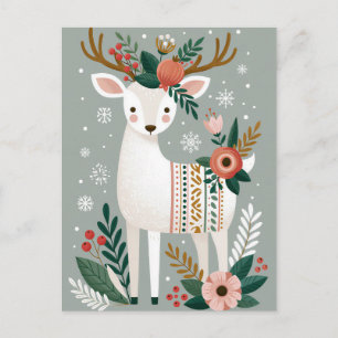 Kerstkaart met feestelijke groet briefkaart