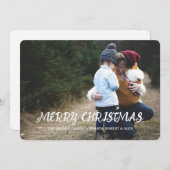 Kerstkaart met foto (Voorkant / Achterkant)