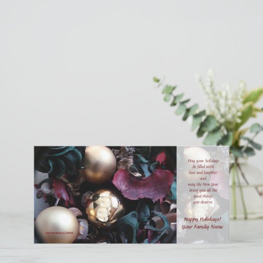 Kerstkaart met foto (2) - Gebruik je eigen foto (Staand voorkant)