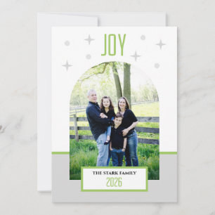 Kerstkaart met foto - Modern