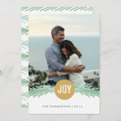 Kerstkaart met foto 'Sprigs of Joy' (Voorkant / Achterkant)