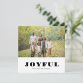 Kerstkaart met foto vrolijk kerstfeest plat ontwer (Staand voorkant)