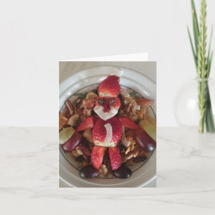 Kerstkaart met fruitige Sinterklaas Kaart