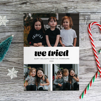 Kerstkaart met Grappige Meerdere Foto's