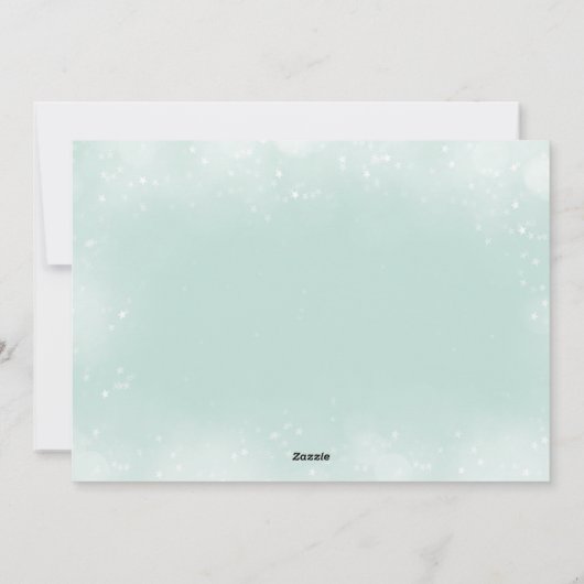 KERSTKAART MET GROENE ZEESCHILDPAD | Warme Wensen (Achterkant)