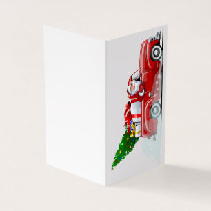 Kerstkaart met groet kaart