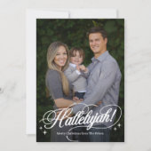 Kerstkaart met Hallelujah religieuze foto (Voorkant)