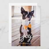 Kerstkaart met handgetekende typografie (Voorkant / Achterkant)