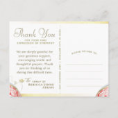 Kerstkaart met hartelijke dankbetuiging voor overl briefkaart (Achterkant)