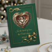 Kerstkaart met het Hart van het Goddelijk Kind Kaart