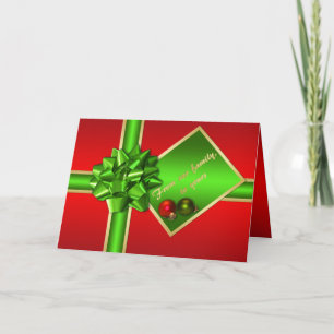 Kerstkaart met het Tussenvoegsel van de Foto van Feestdagen Kaart