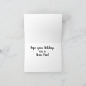 Kerstkaart met honkbalontwerp kaart (Binnen)