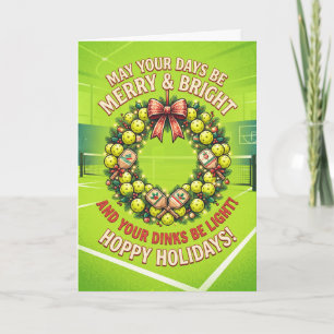 Kerstkaart met Hoppy Holidays Bierkrans Kaart