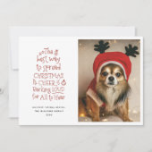 Kerstkaart met huisdierfoto (Voorkant)