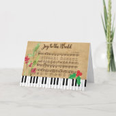 Kerstkaart met 'Joy To the World' Kaart (Voorkant)